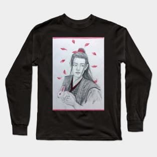 Wei Wuxian (The Untamed) pencil drawing Long Sleeve T-Shirt